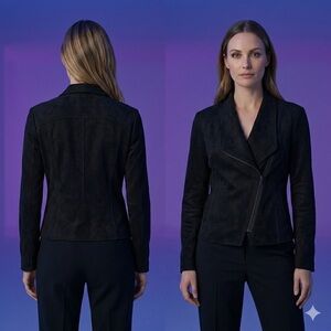 Kut from the Kloth Black Suede Soft Jacket